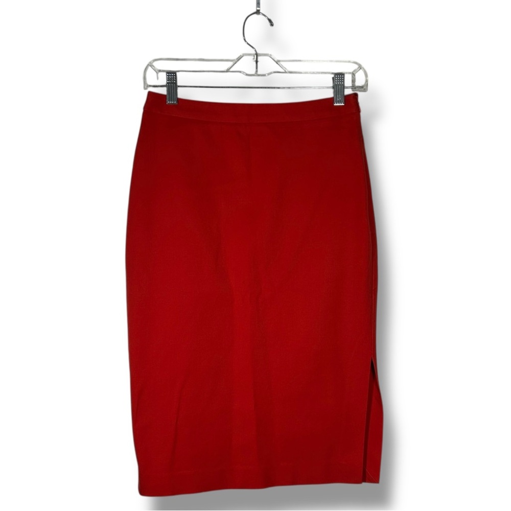 Banana Republic Bright Orange Sleek Pencil Skirt Size 0 - “Linos”